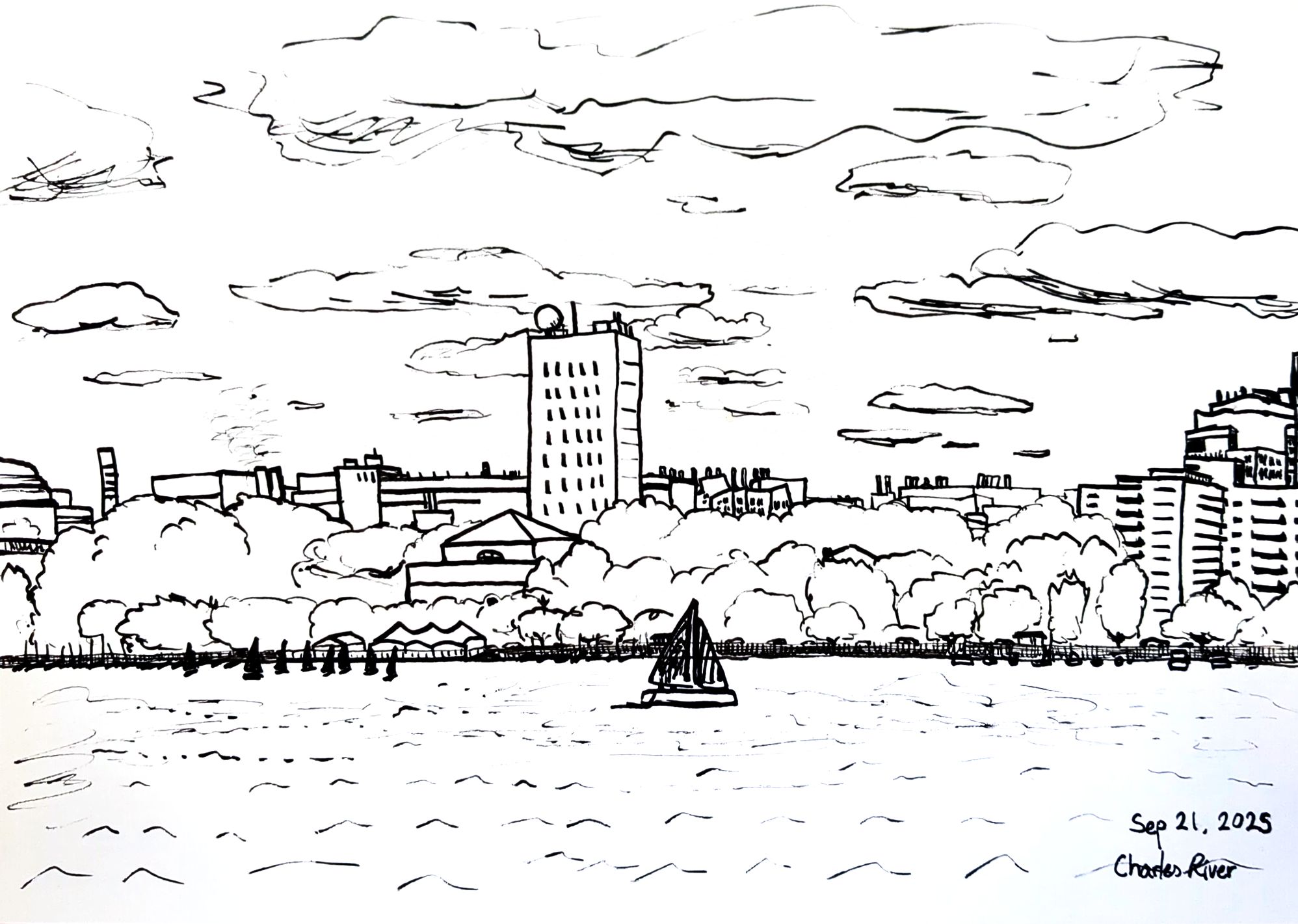 View from Charles River Esplanade